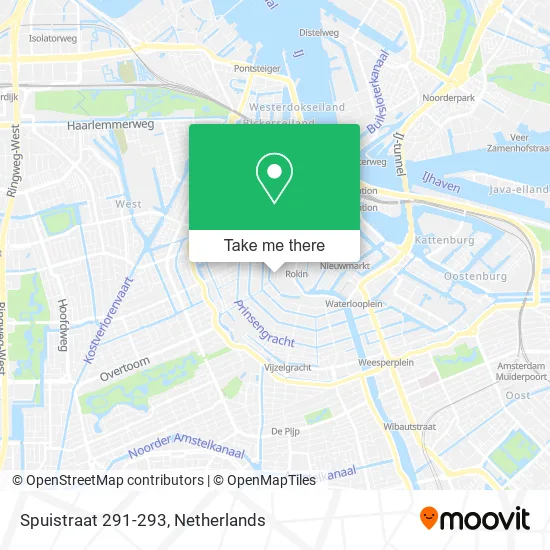 Spuistraat 291-293 map