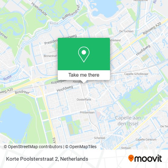 Korte Poolsterstraat 2 Karte