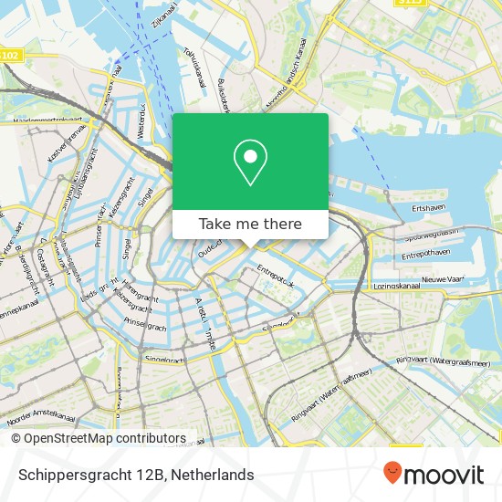 Schippersgracht 12B map