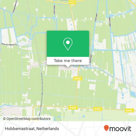 Hobbemastraat map
