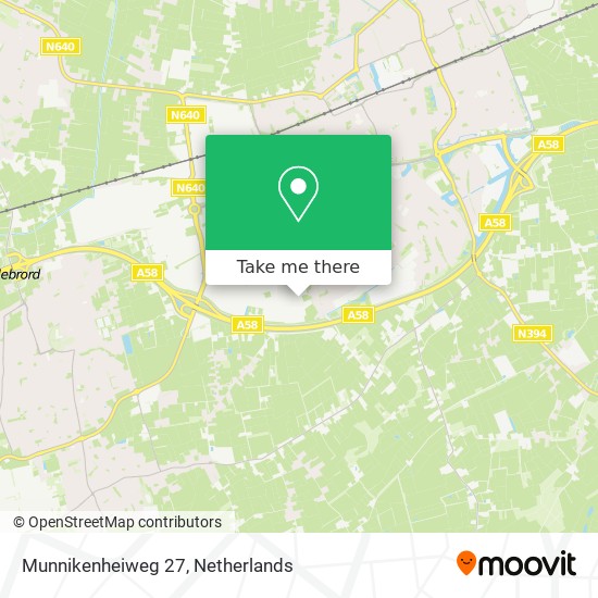 Munnikenheiweg 27 map