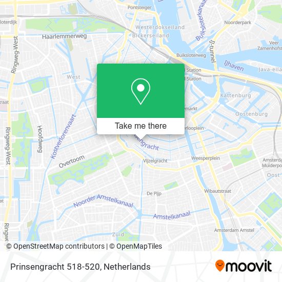 Prinsengracht 518-520 map