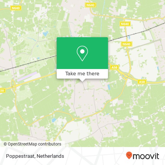 Poppestraat map