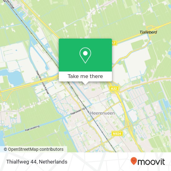 Thialfweg 44 map