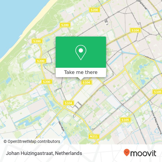 Johan Huizingastraat Karte