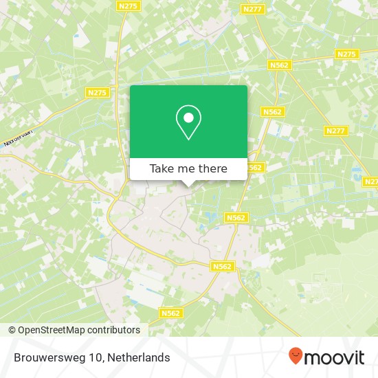 Brouwersweg 10 map