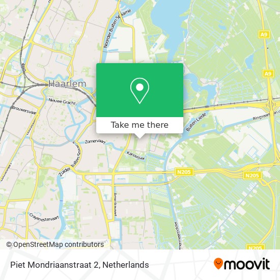 Piet Mondriaanstraat 2 map