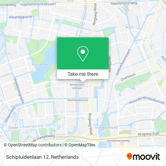 Schipluidenlaan 12 Karte