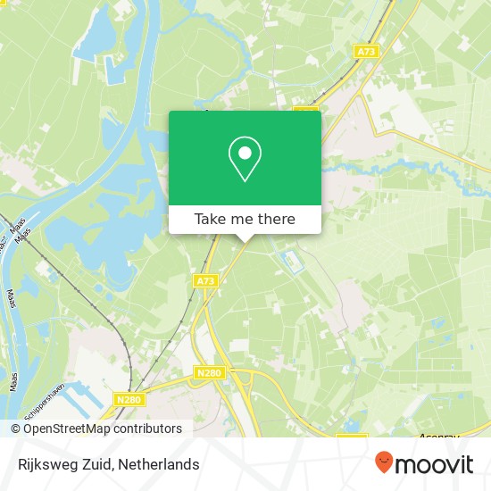 Rijksweg Zuid map