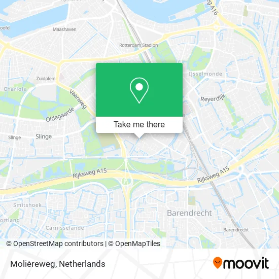 Molièreweg map
