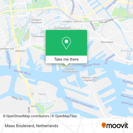 Maasboulevard map