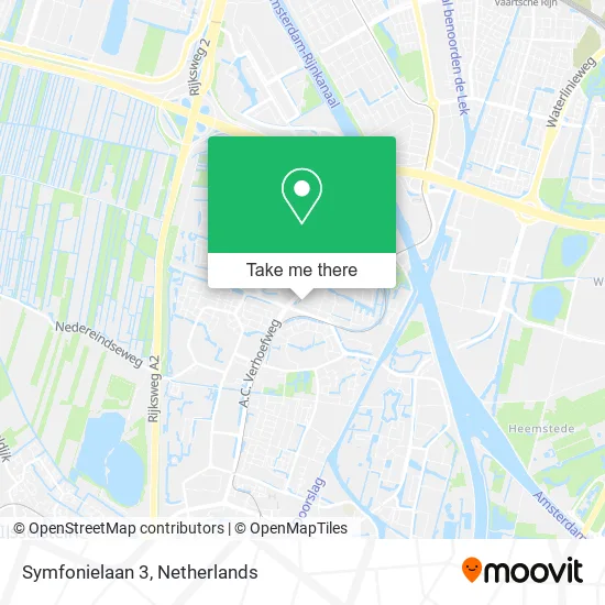 Symfonielaan 3 Karte