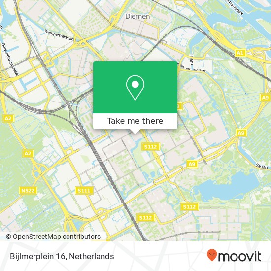 Bijlmerplein 16 map