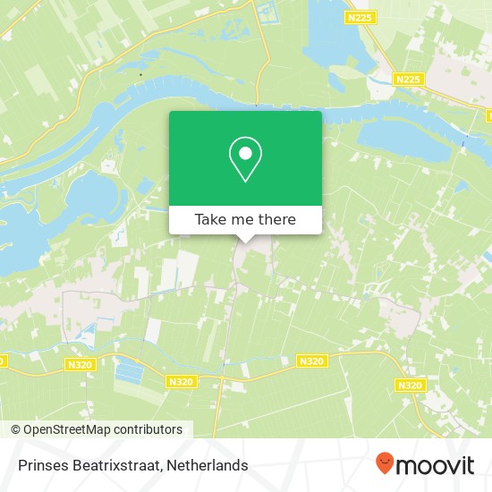 Prinses Beatrixstraat map