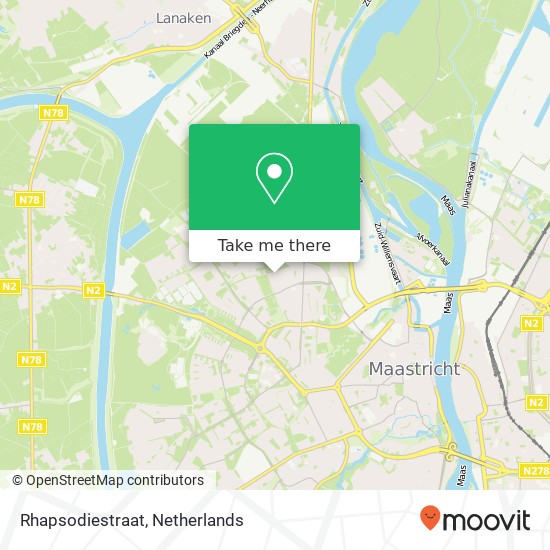 Rhapsodiestraat map