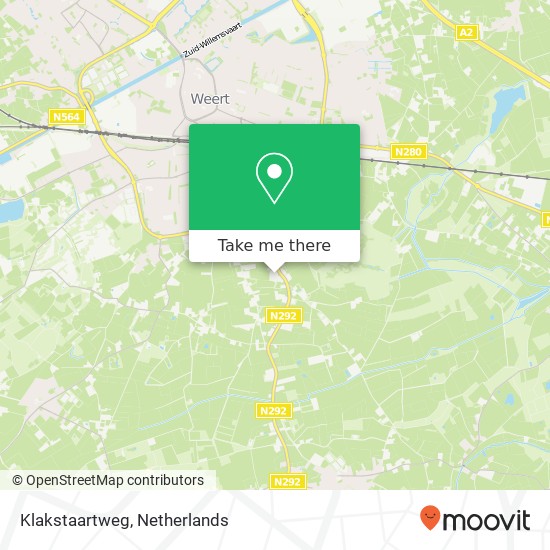 Klakstaartweg Karte