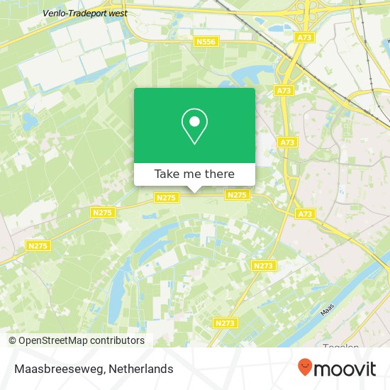 Maasbreeseweg map