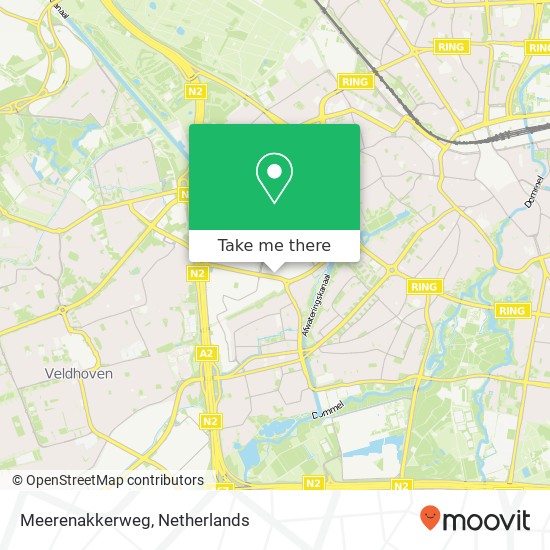 Meerenakkerweg map