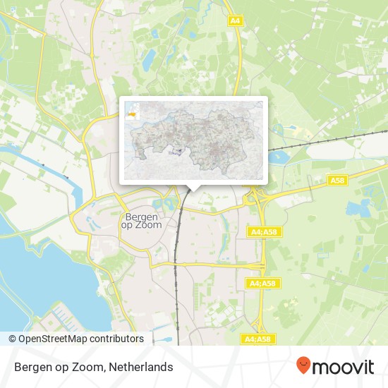 Bergen op Zoom Karte