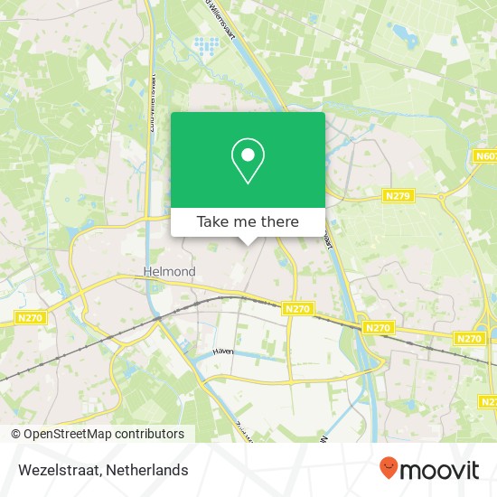 Wezelstraat Karte