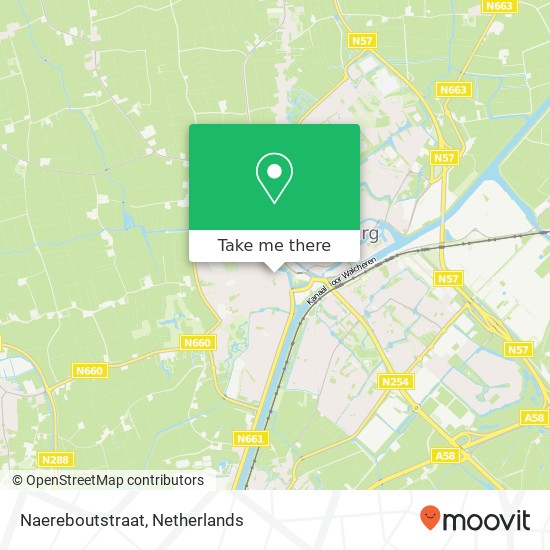 Naereboutstraat map