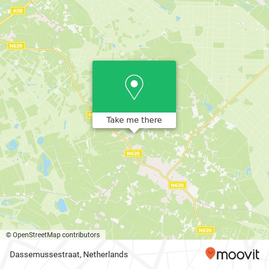 Dassemussestraat map