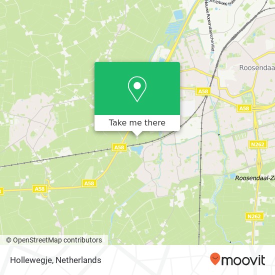 Hollewegje map