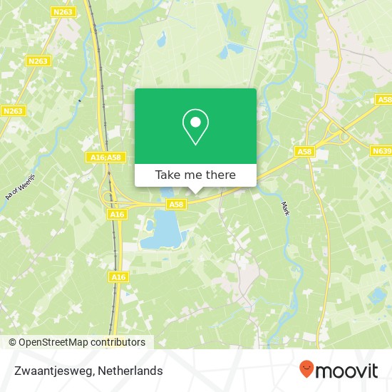 Zwaantjesweg map