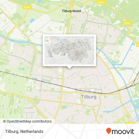 Tilburg map