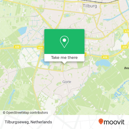 Tilburgseweg map