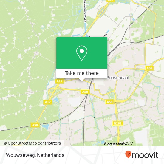 Wouwseweg map