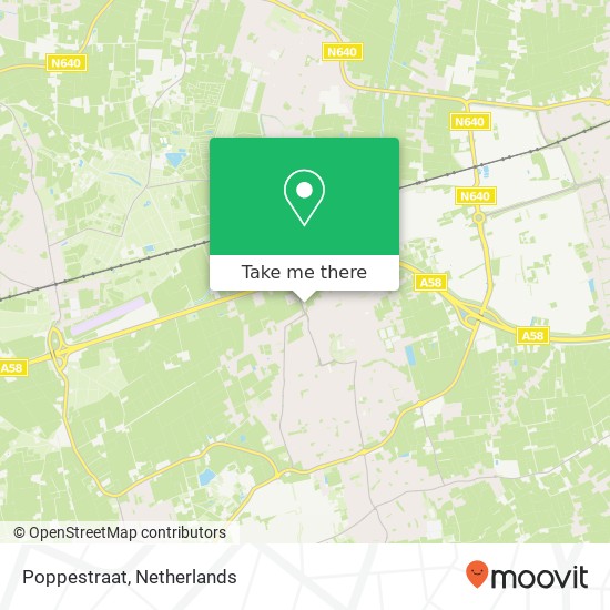 Poppestraat map