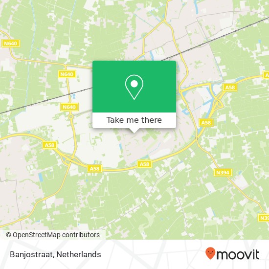 Banjostraat map