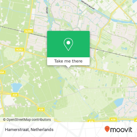 Hamerstraat map