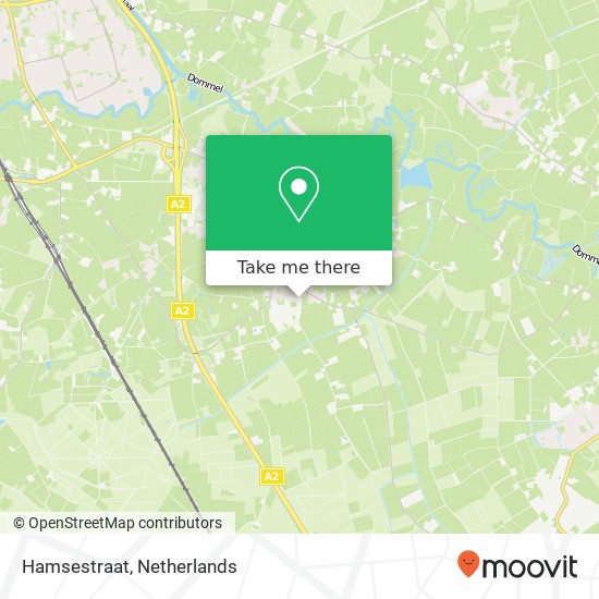 Hamsestraat map