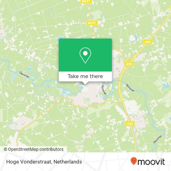 Hoge Vonderstraat Karte