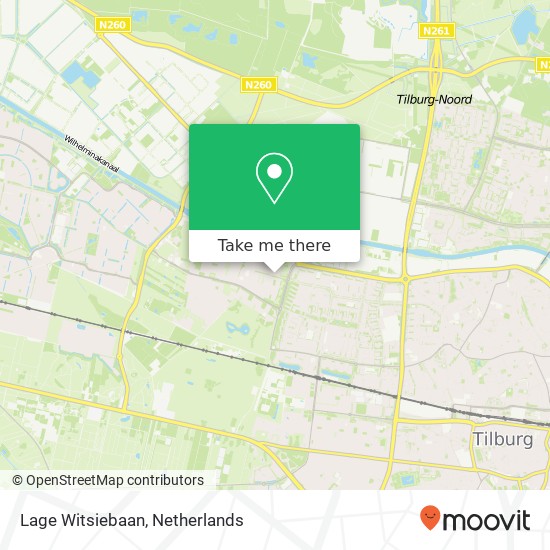 Lage Witsiebaan map