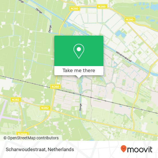 Scharwoudestraat map