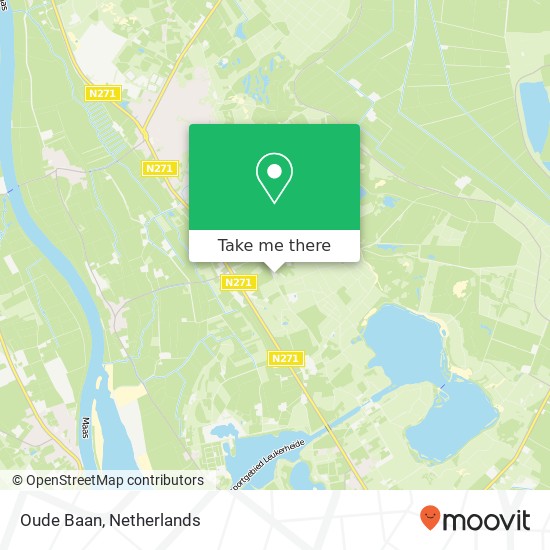 Oude Baan map