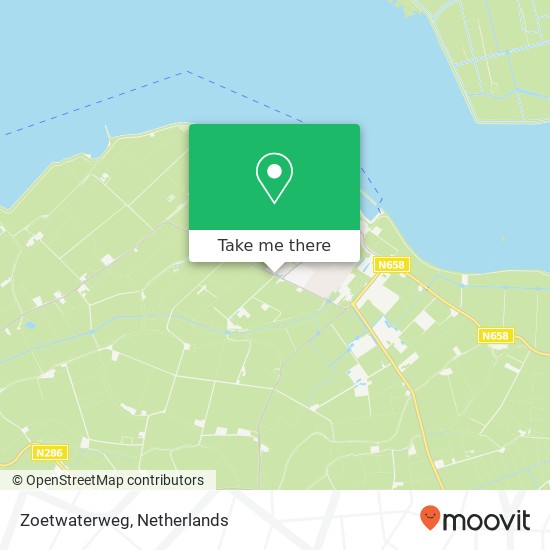 Zoetwaterweg map