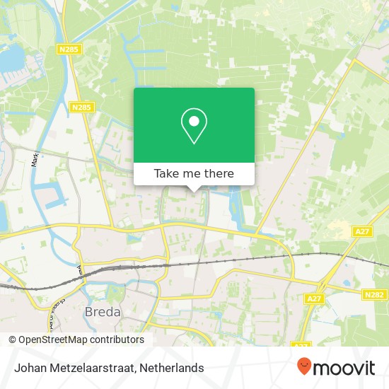 Johan Metzelaarstraat Karte