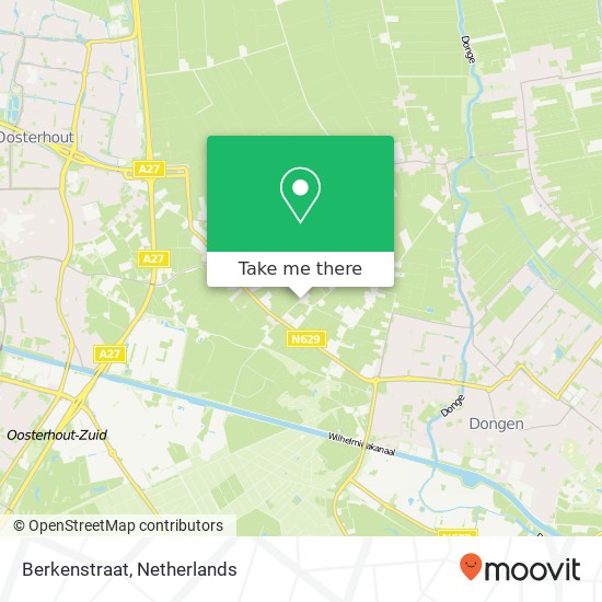 Berkenstraat map