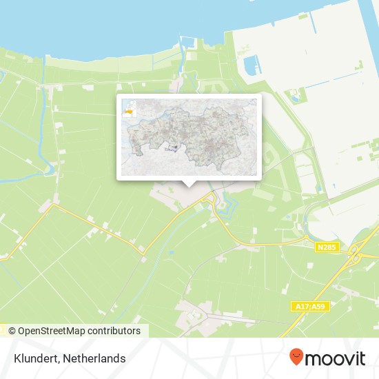 Klundert map