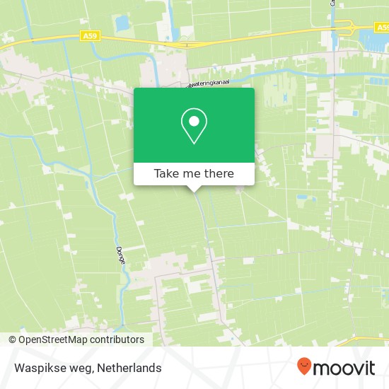 Waspikse weg map