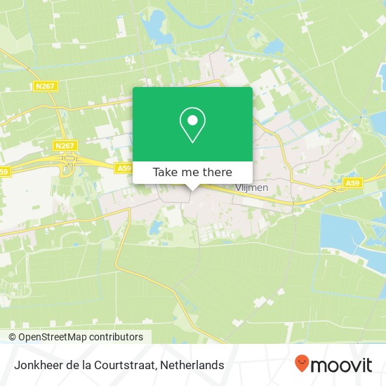 Jonkheer de la Courtstraat map