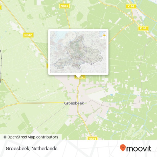 Groesbeek Karte