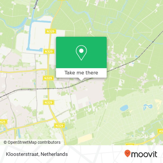 Kloosterstraat map