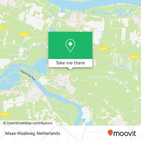 Maas-Waalweg map