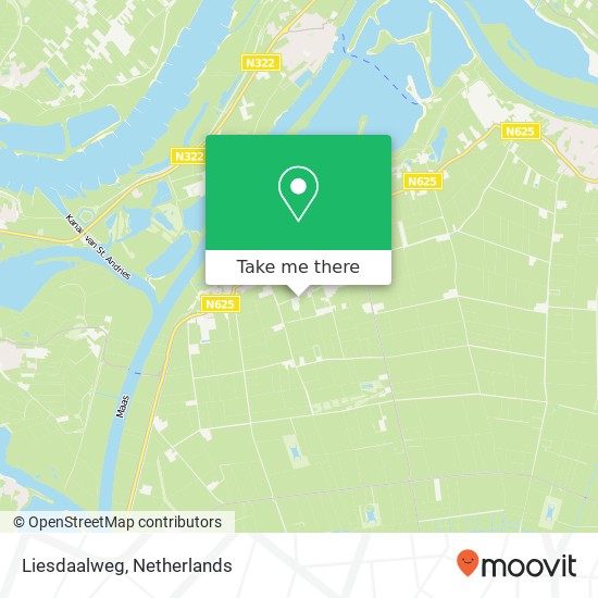 Liesdaalweg map