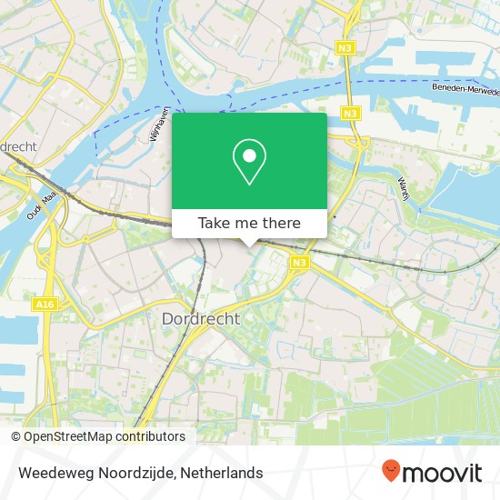 Weedeweg Noordzijde map